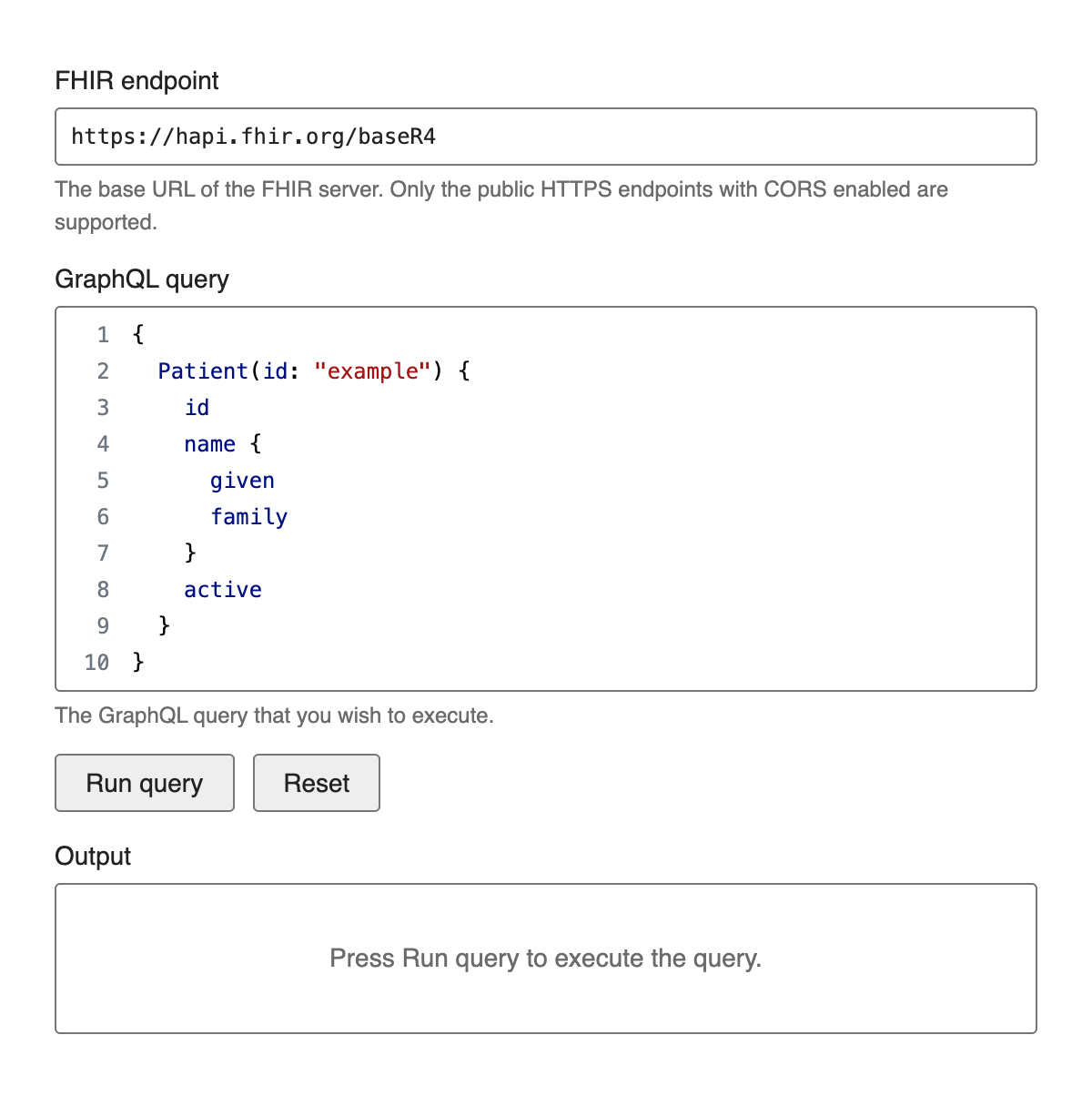 FHIR GraphQL Client