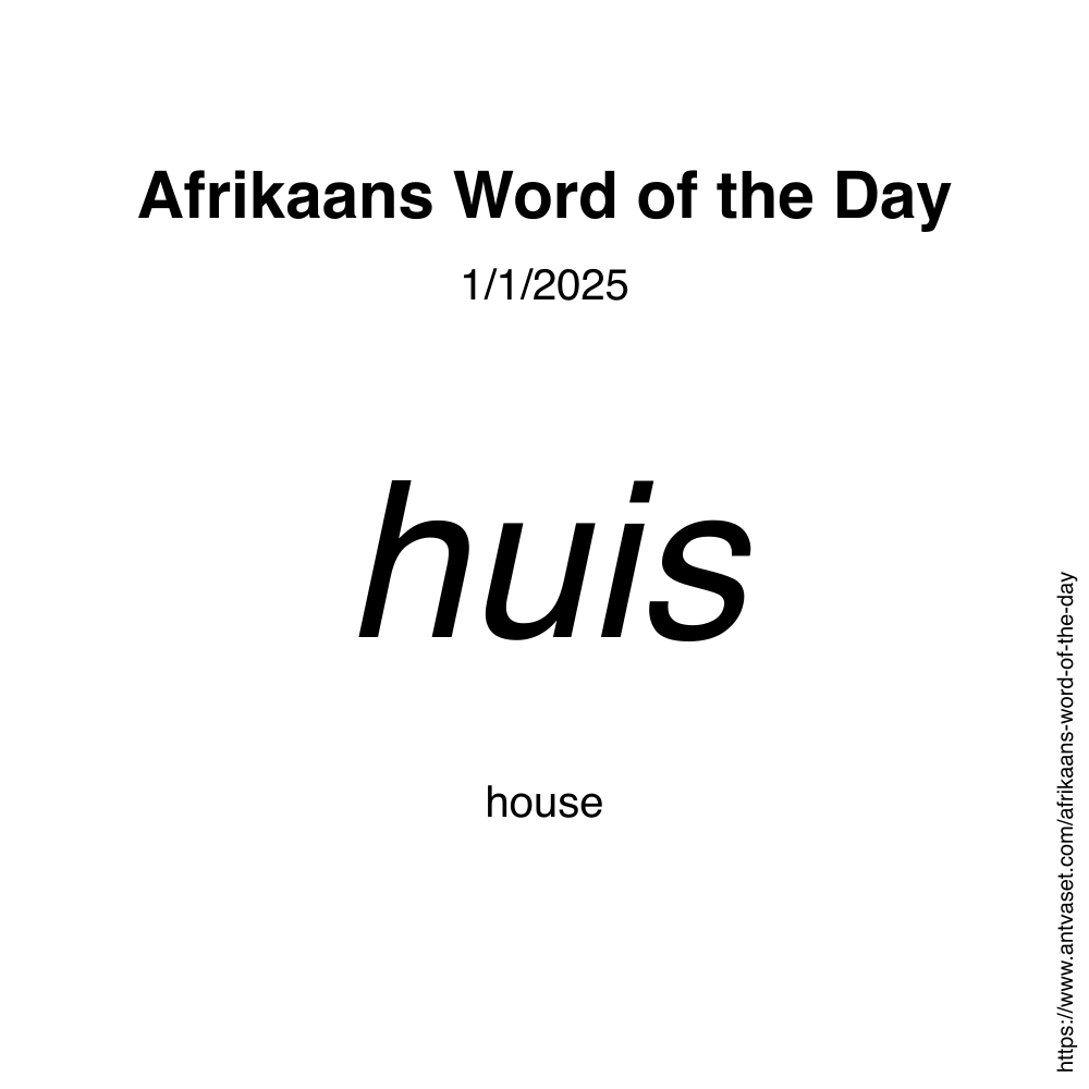 Afrikaans Word of the Day