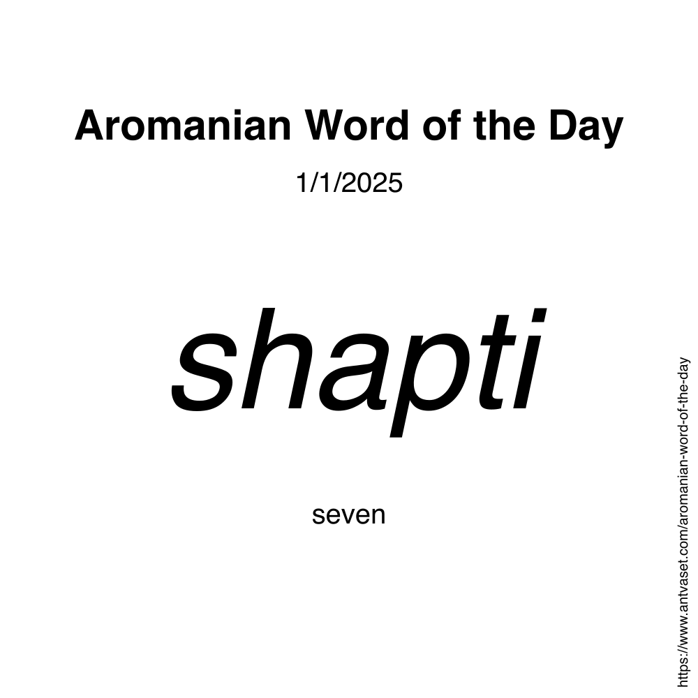 Aromanian Word of the Day