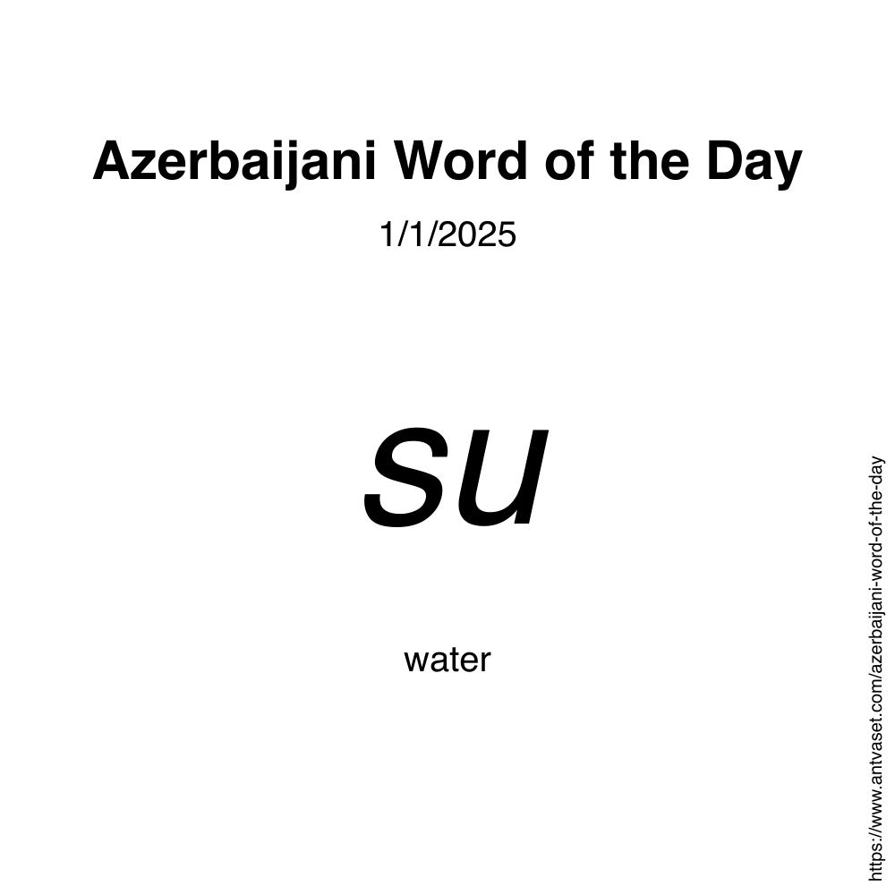 Azerbaijani Word of the Day