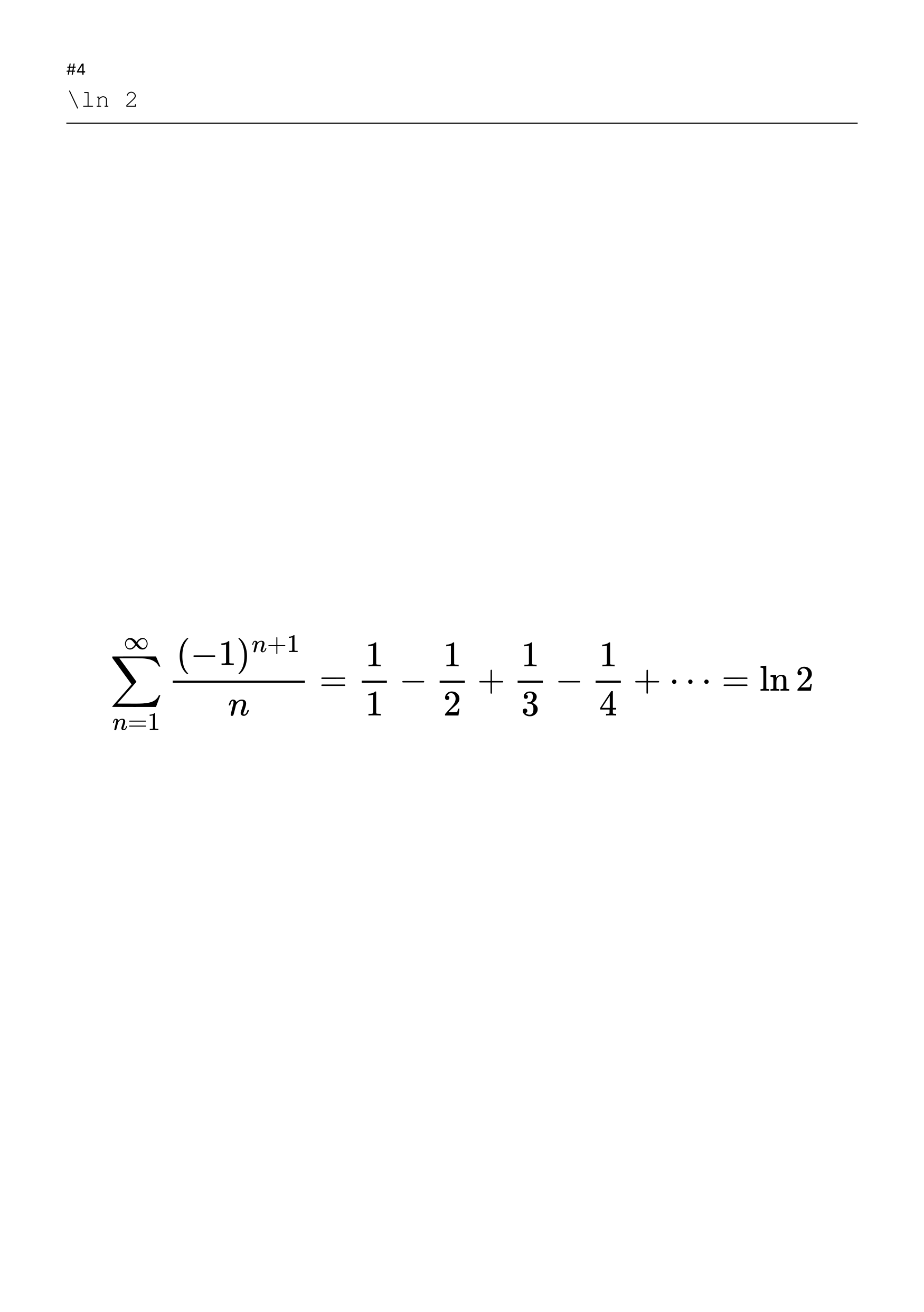 Big Numerical Series (sample page 3)