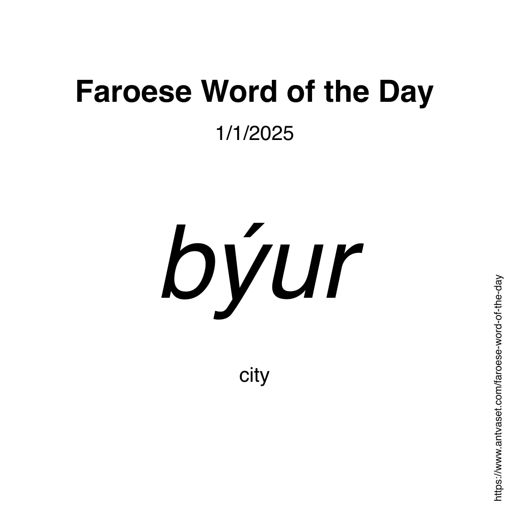 Faroese Word of the Day