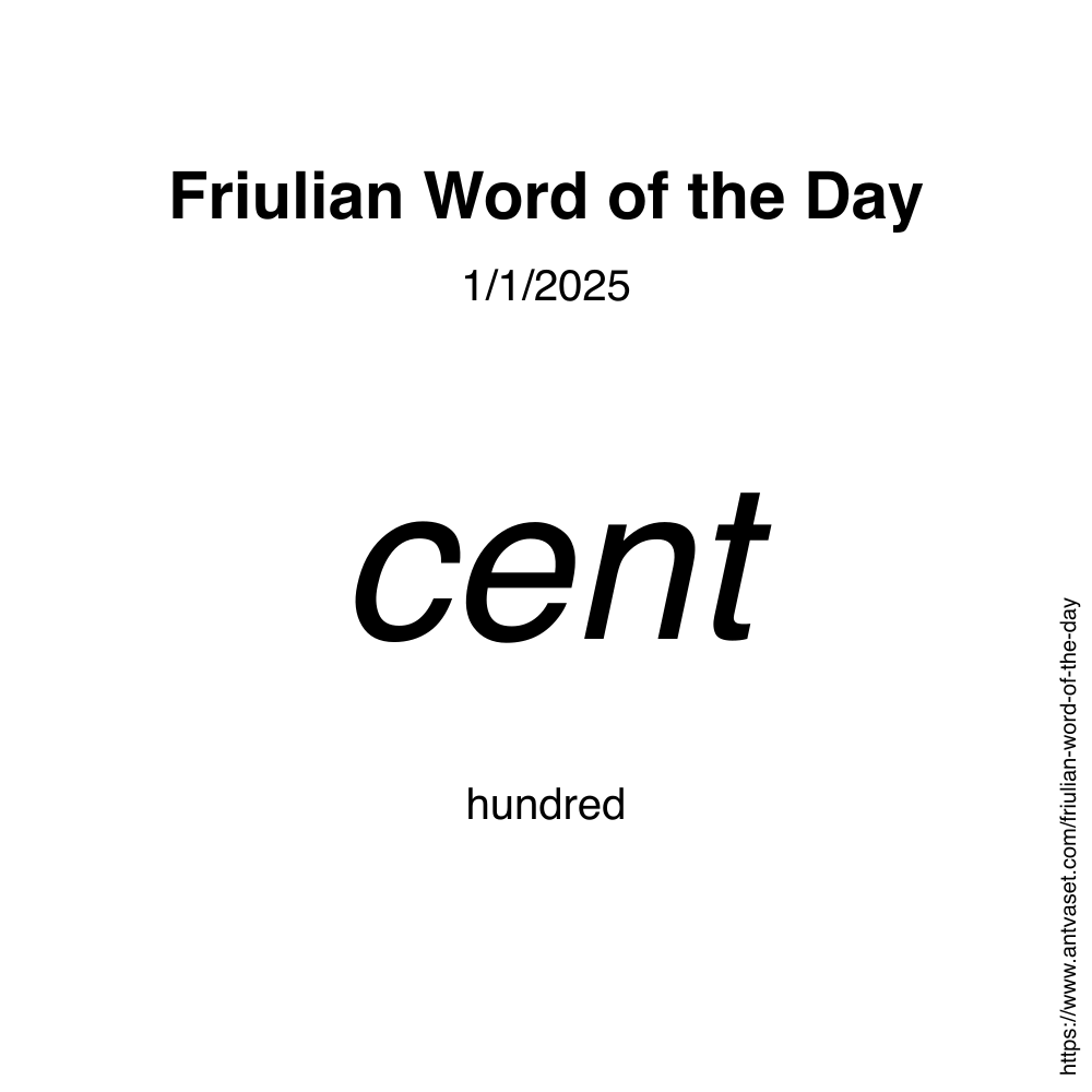 Friulian Word of the Day