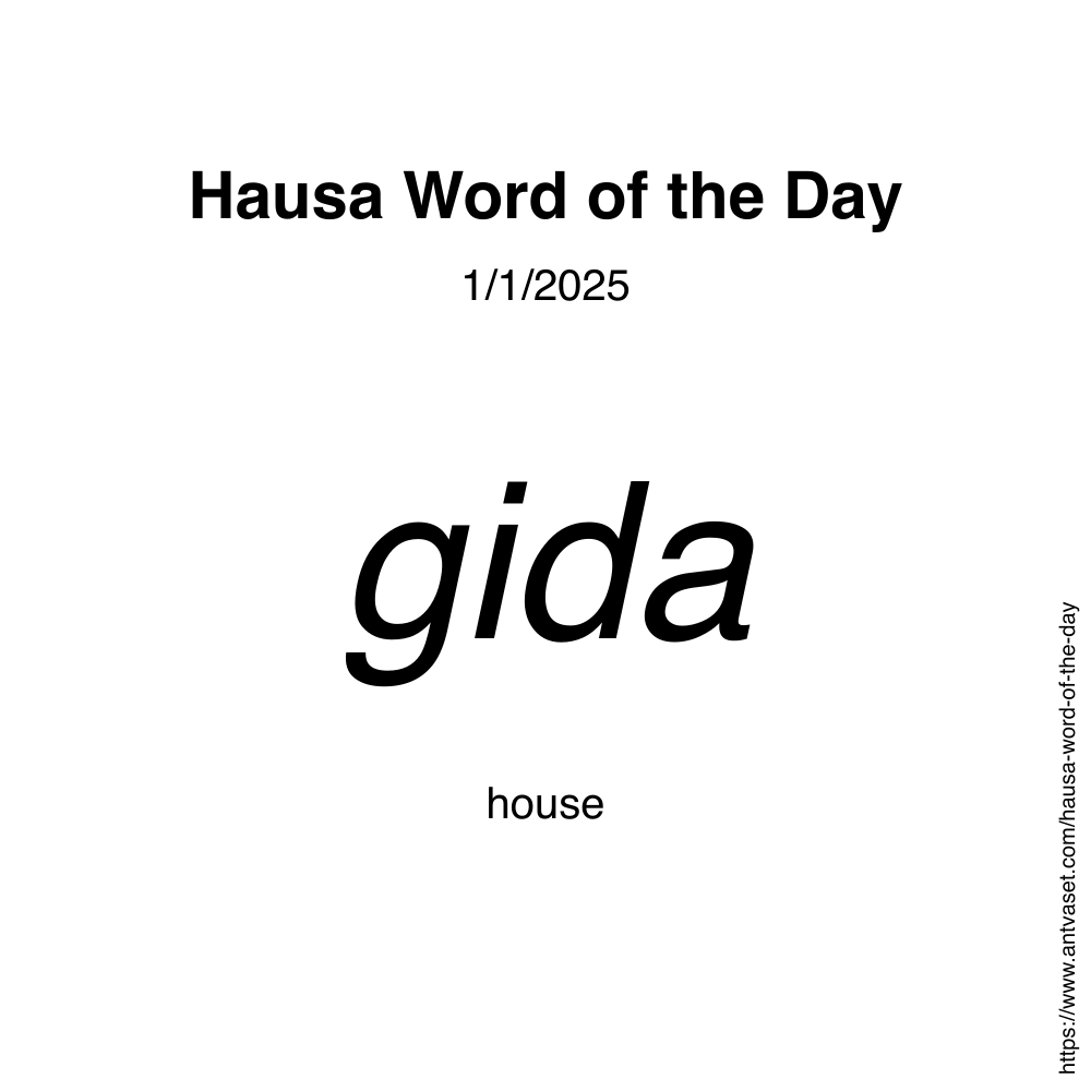 Hausa Word of the Day