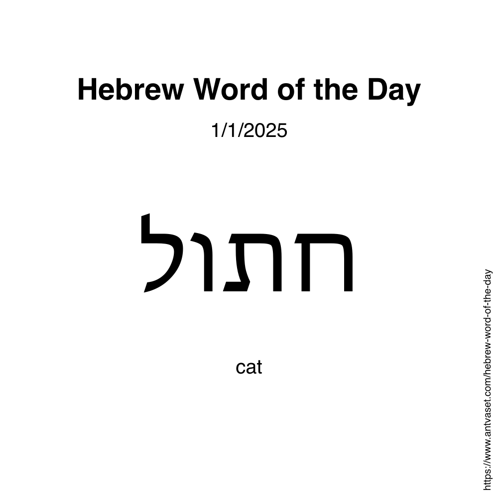 Hebrew Word of the Day