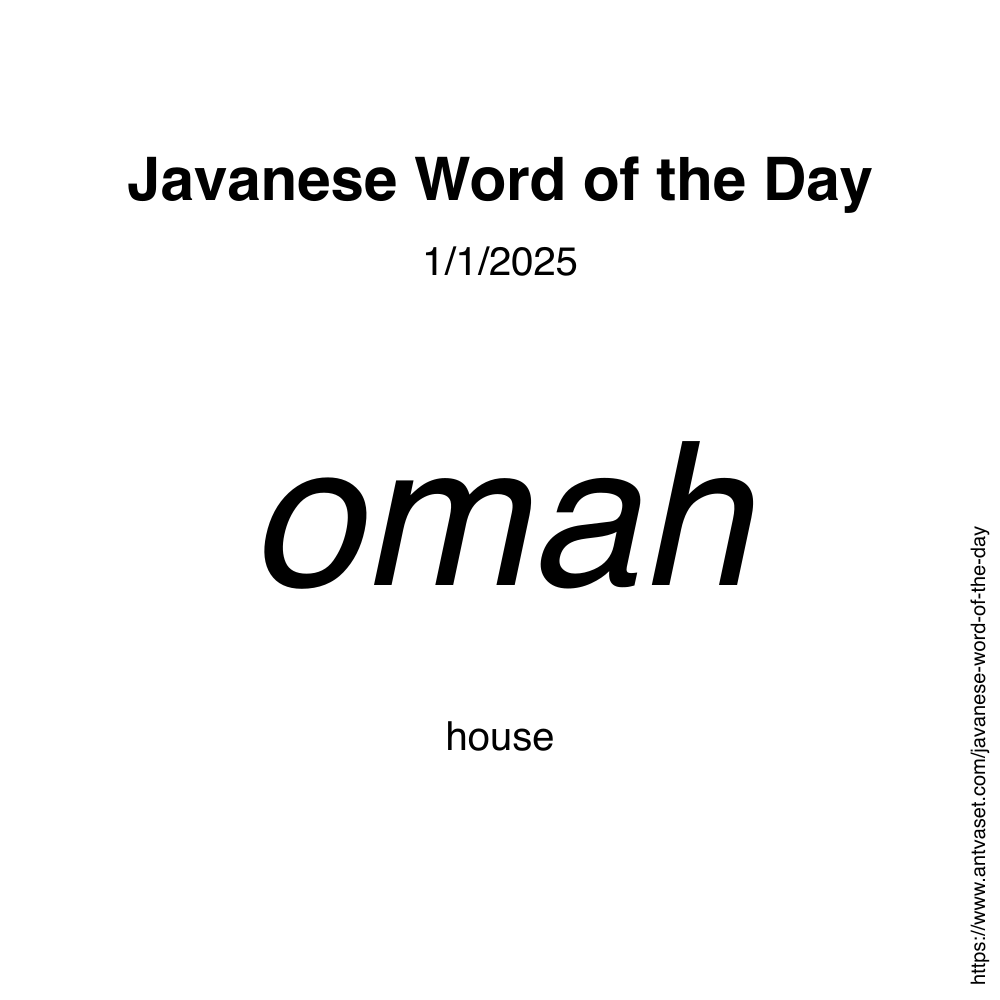 Javanese Word of the Day