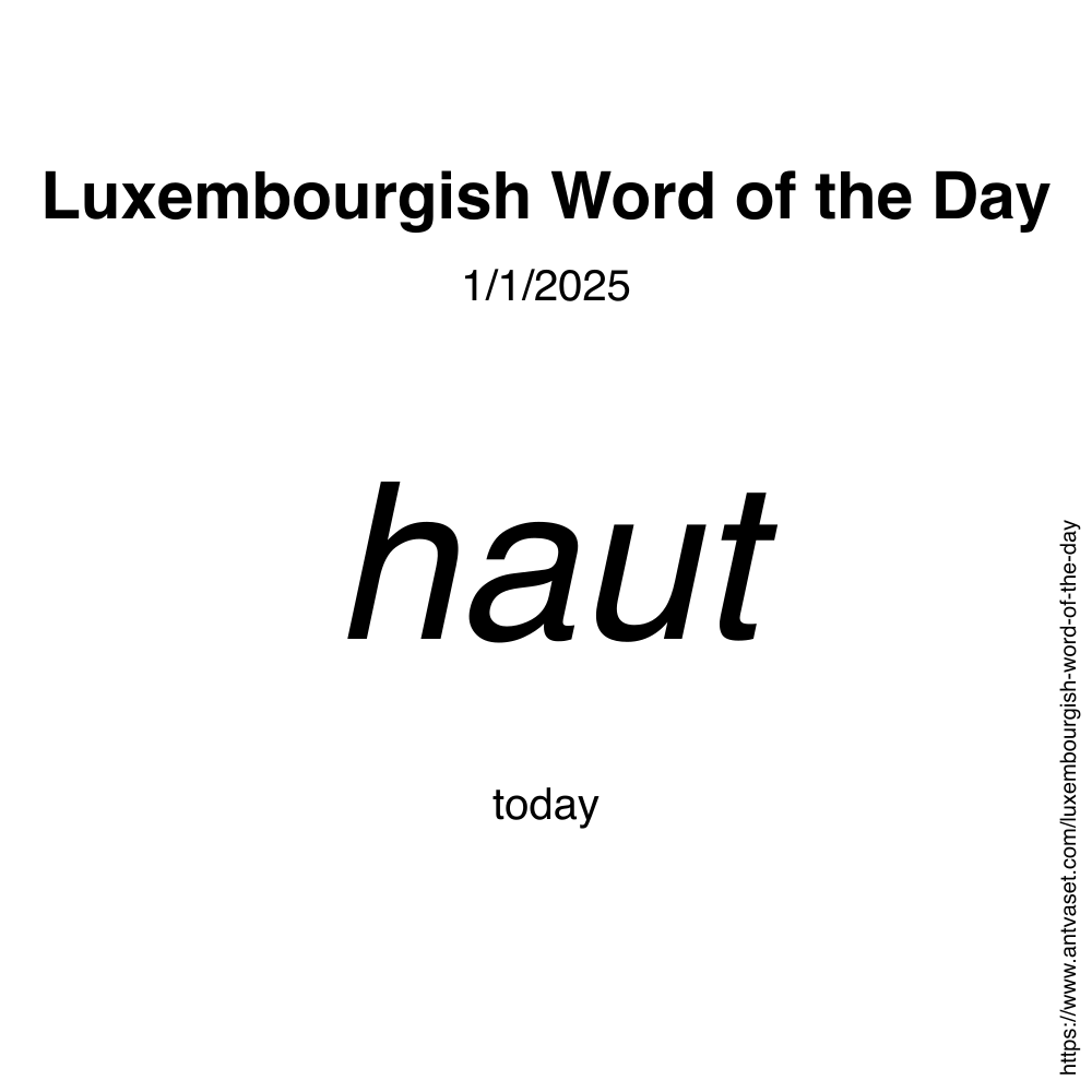 Luxembourgish Word of the Day