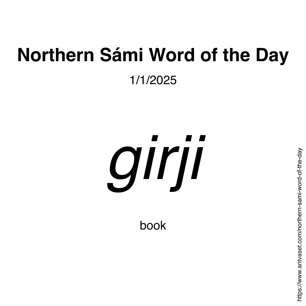 Northern Sámi Word of the Day