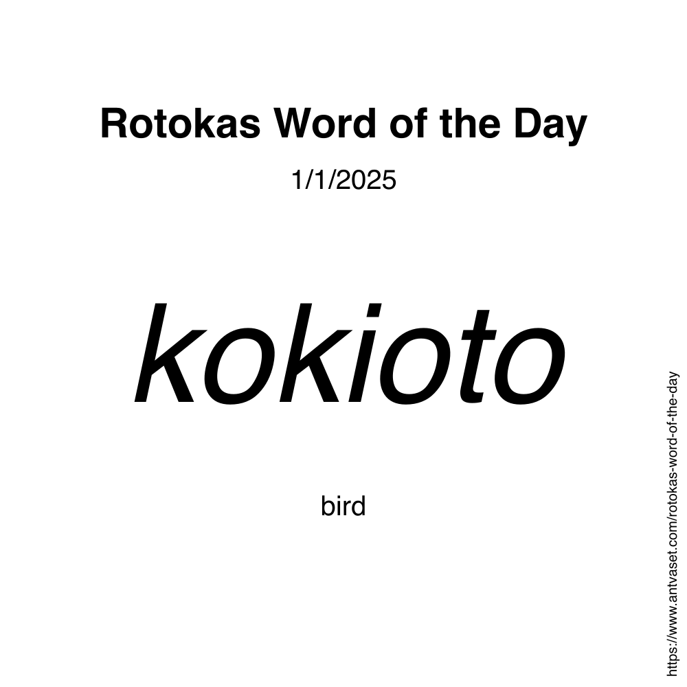 Rotokas Word of the Day