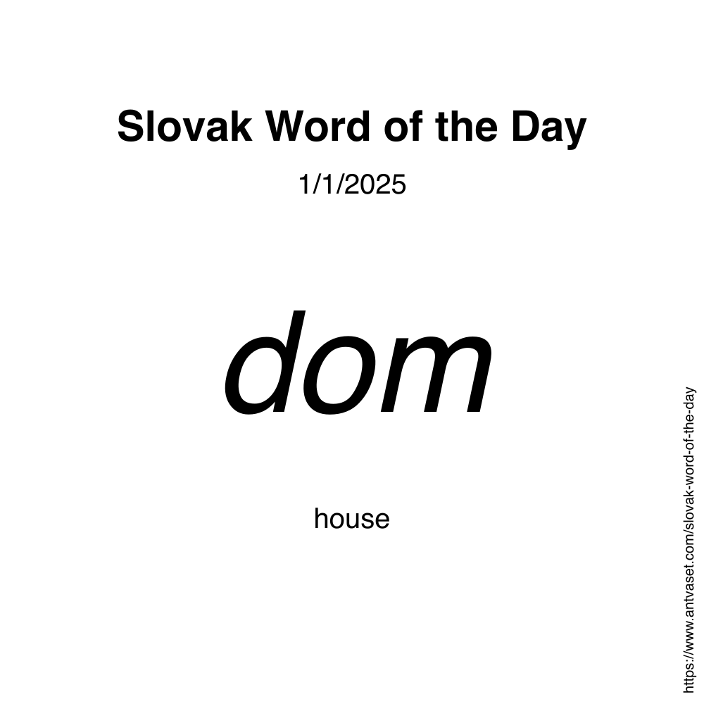 Slovak Word of the Day