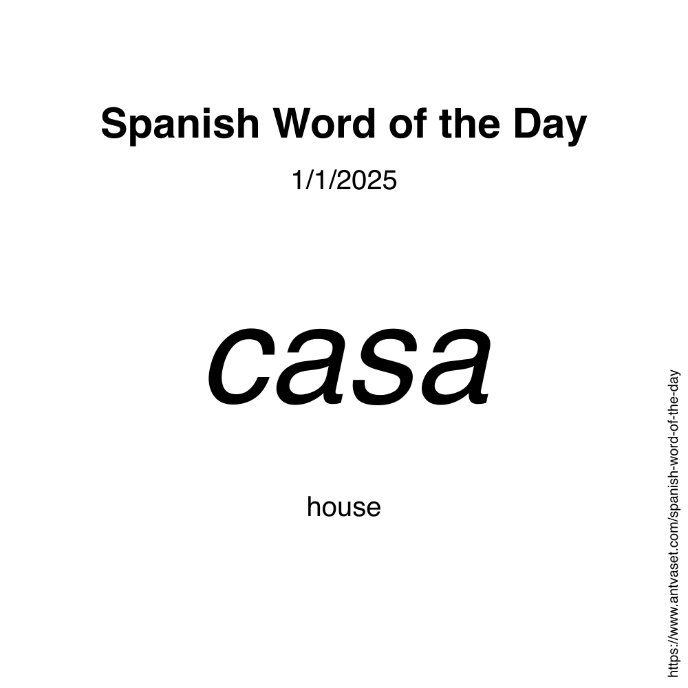 Spanish Word of the Day