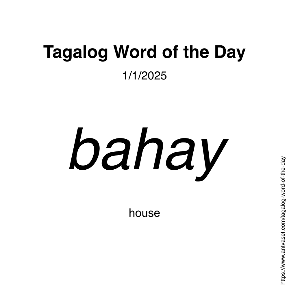 Tagalog Word of the Day