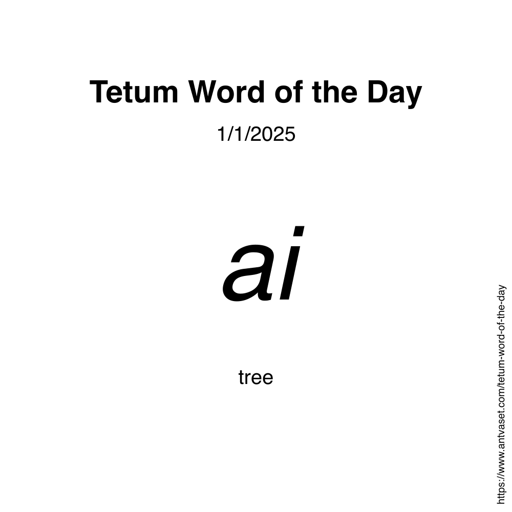 Tetum Word of the Day