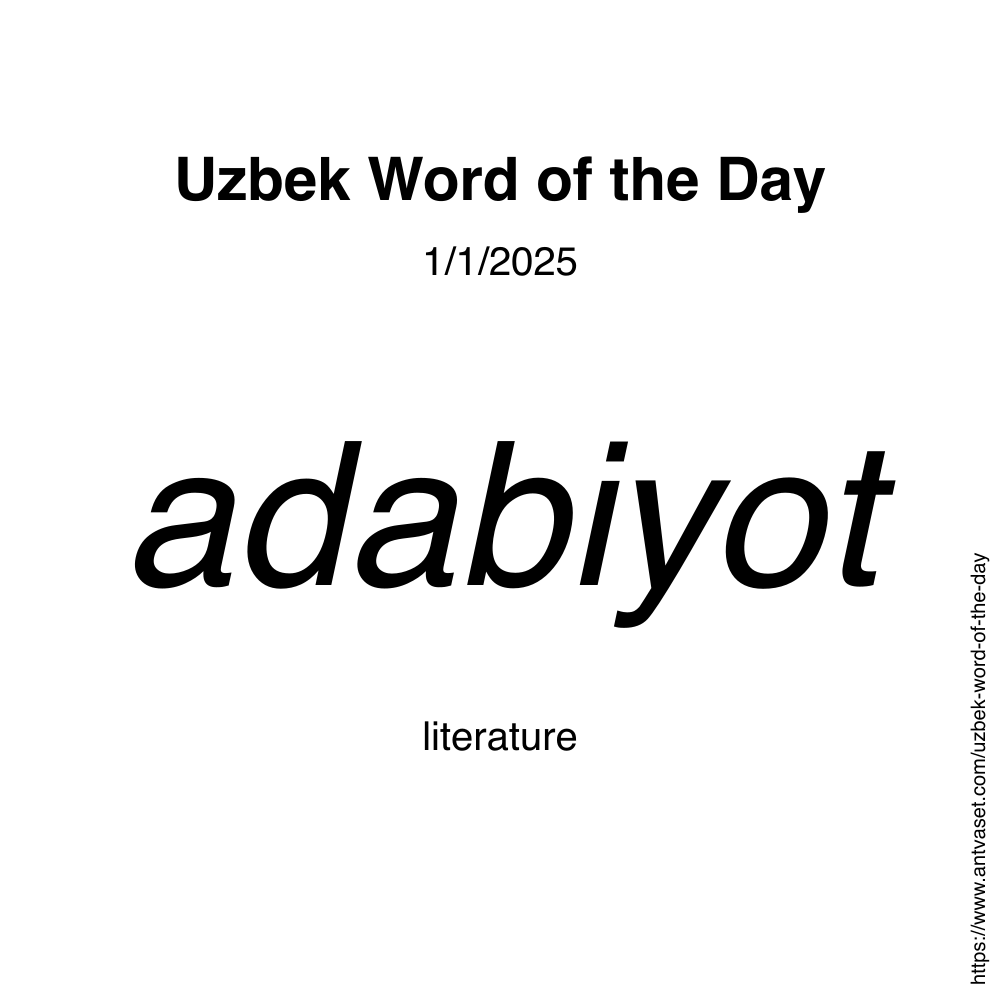 Uzbek Word of the Day